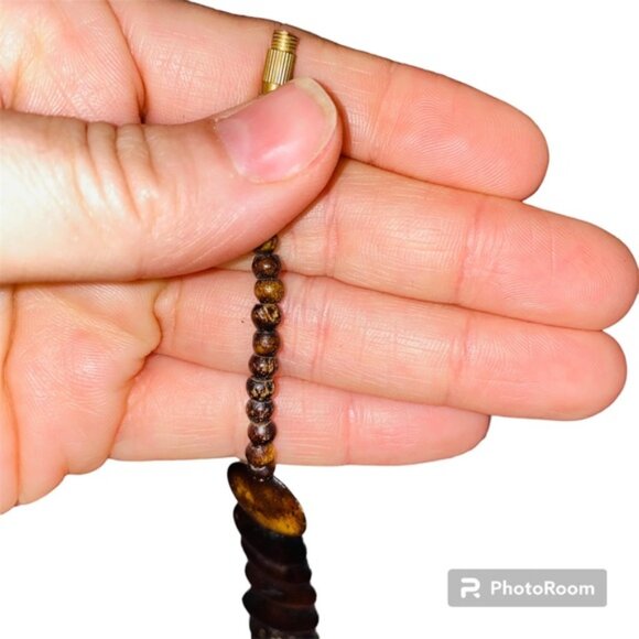 Vintage Coin Beaded Necklace - Picture 10 of 12